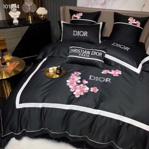 DIOR ふとんカバー 花柄 ダブル/クイーン ディオール寝具 ベッドシーツ おしゃれ