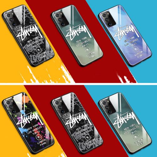 galaxy s22/s21 plusガラスケース ステューシー