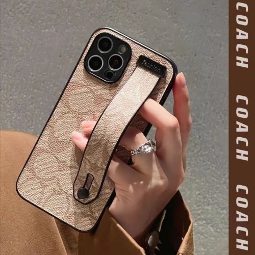 コーチ iPhone14 14proケース ベルト付き COACH アイフォン13mini