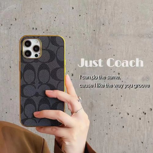 コーチ IPHONE14 14PROケース メッキ COACH アイフォン13 13プロ