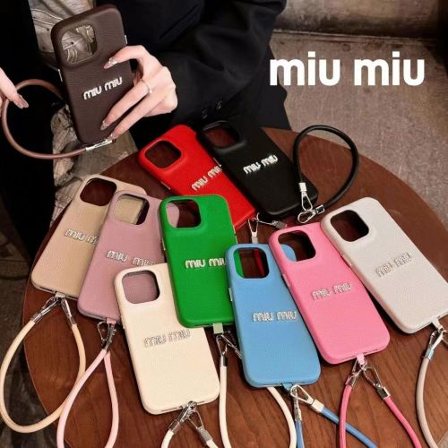 MIUMIU IPHONE16/15 PRO MAXケース デコいれ