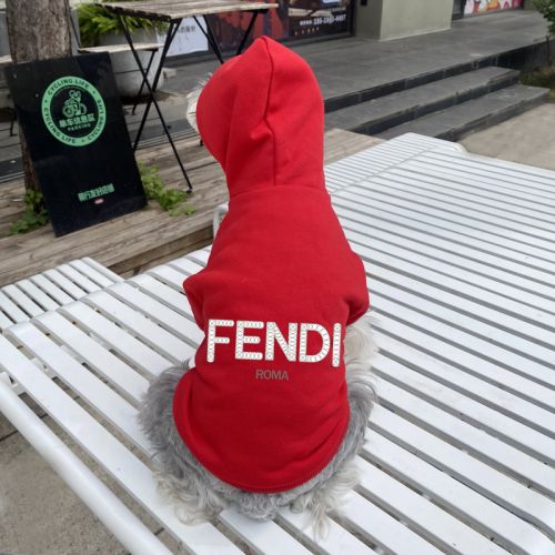 FENDI 犬ウェア フードパーカー