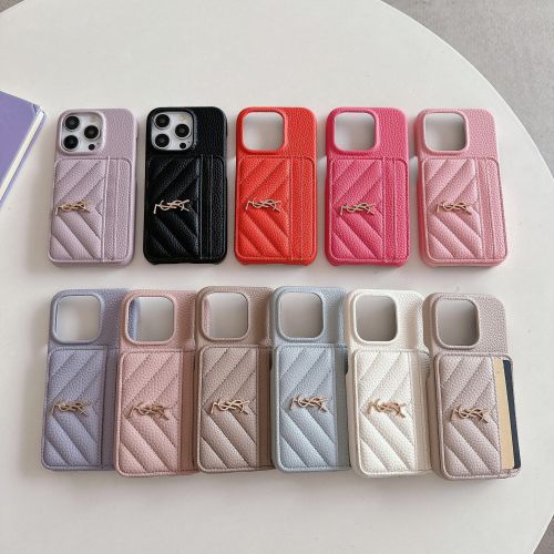 YSL iphone16promaxケース 財布付き 女性愛用